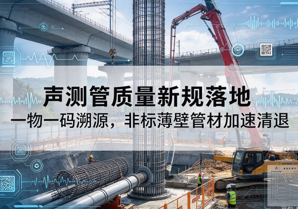 枞阳声测管质量新规落地，一物一码溯源，非标薄壁管材加速清退