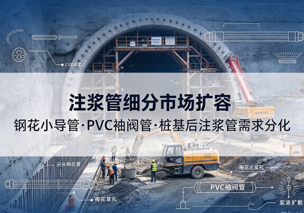 枞阳注浆管细分市场扩容，隧道钢花小导管、PVC 袖阀管、桩基后注浆管需求分化