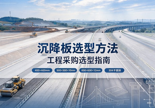 枞阳沉降板选择方法